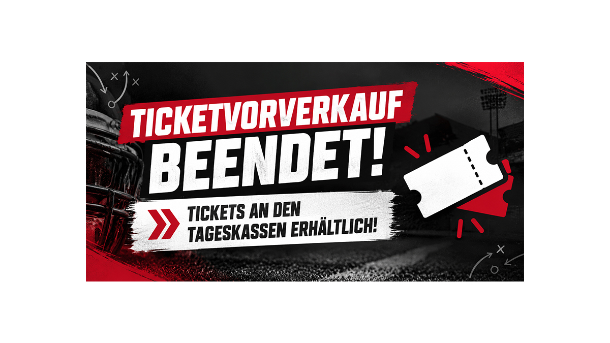 Vorverkauf beendet – Tageskassen sind geöffnet